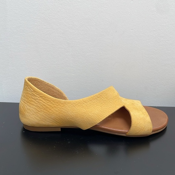 Oker April Shoe Nubuck Leather Sandal Yellow Orange US10.5 EU41 New - Picture 6 of 9